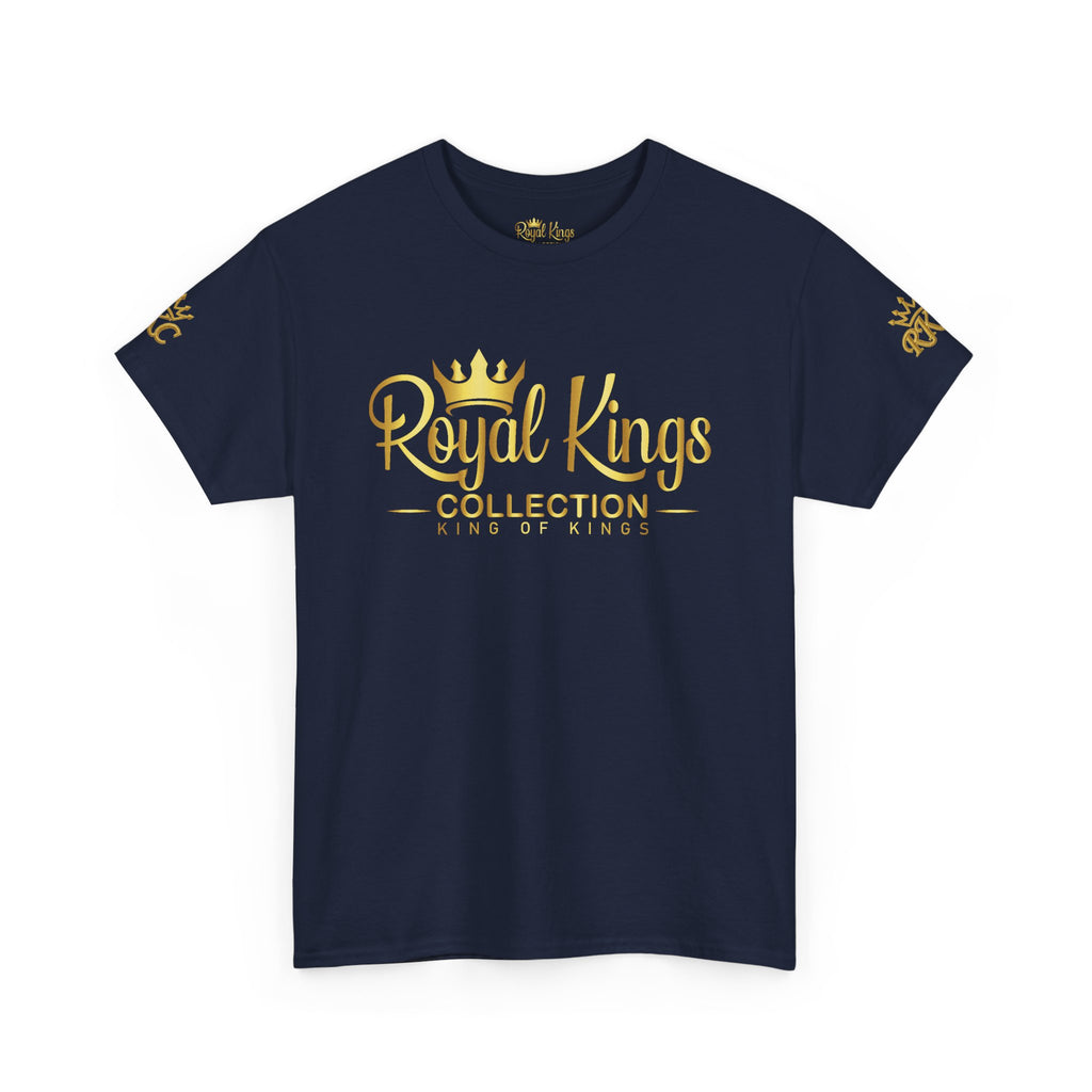 Royal Kings Collection Unisex Crown Sleeves Signature Tee | Heavy Cotton T-Shirt