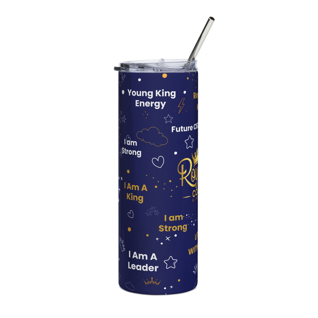 Royal Kings Collection Little Kings 20oz Stainless Steel Tumbler | Navy Affirmation Cup