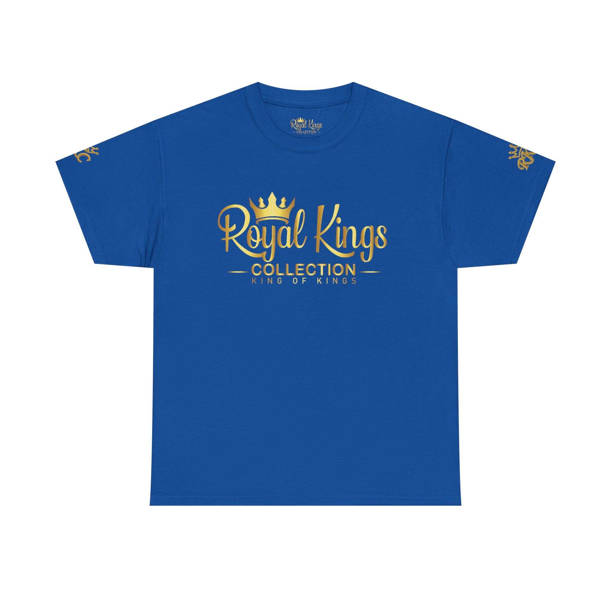 Royal Kings Collection Unisex Crown Sleeves Signature Tee | Heavy Cotton T-Shirt
