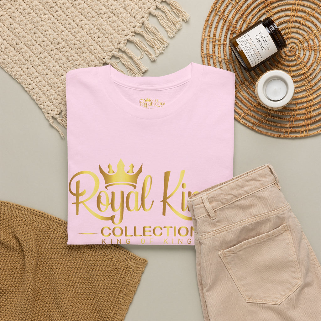 Royal Kings Collection Unisex Crown Sleeves Signature Tee | Heavy Cotton T-Shirt