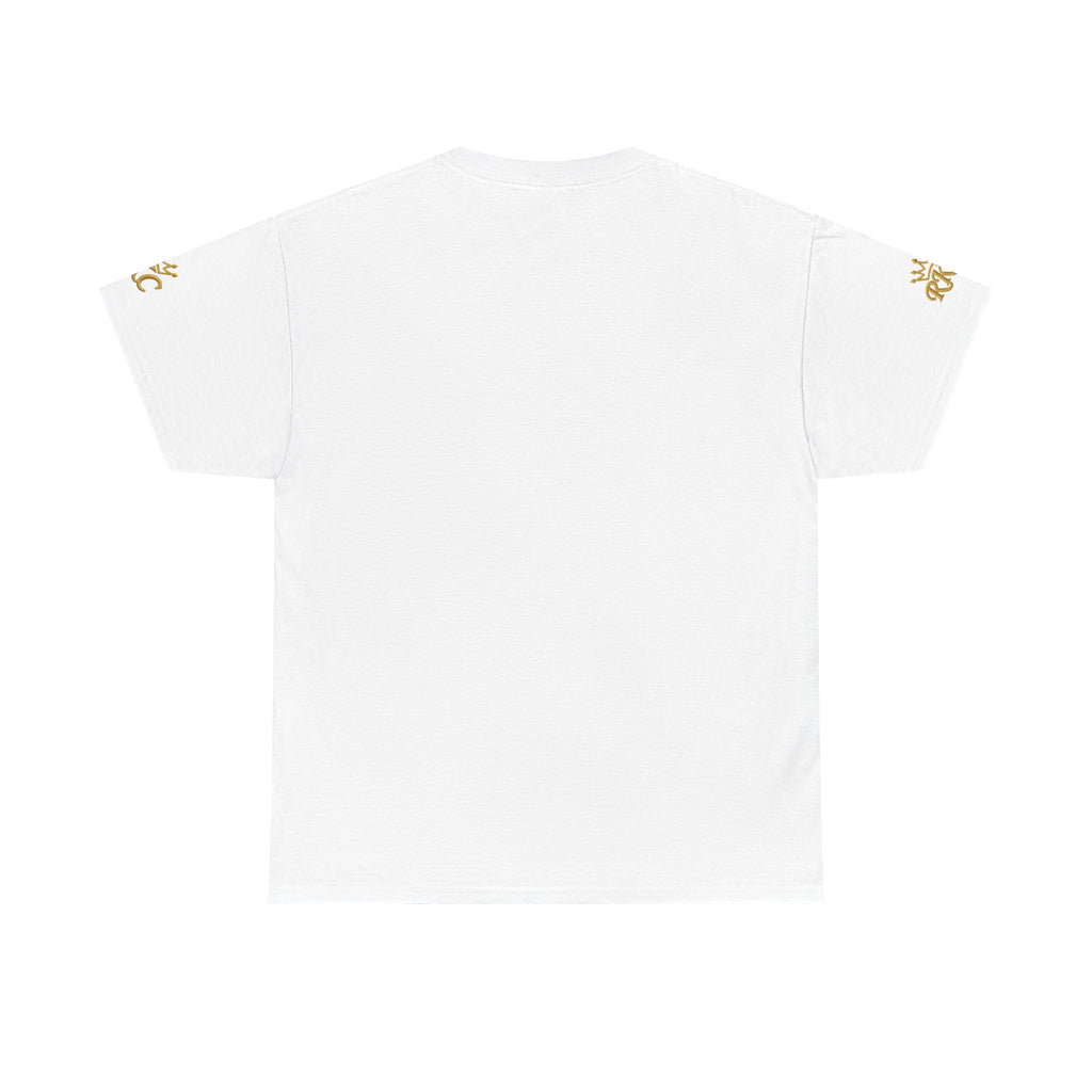 Royal Kings Collection Unisex Crown Sleeves Signature Tee | Heavy Cotton T-Shirt