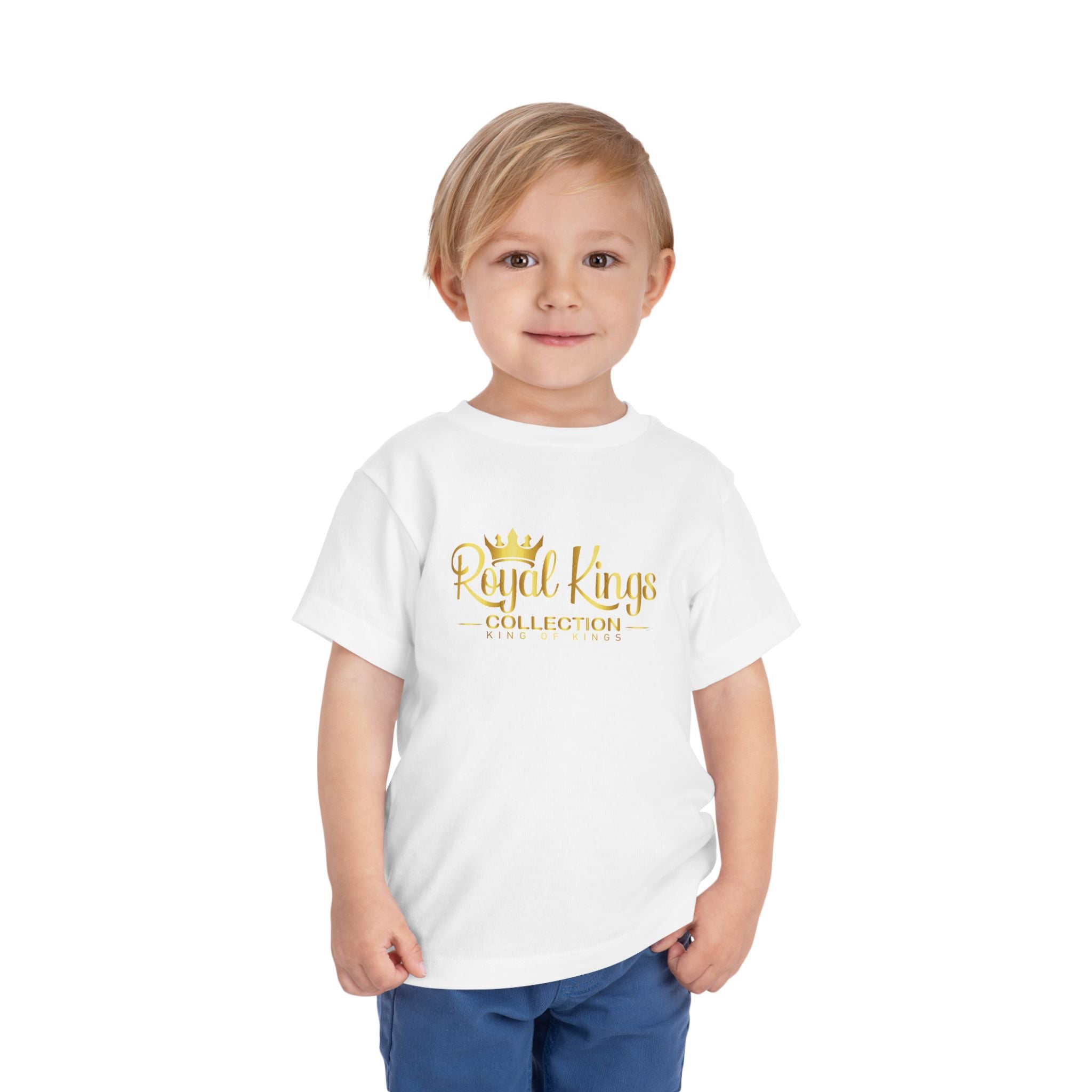 Royal Kings Collection Toddler Signature Tee | Little Kings Gold Logo Shirt