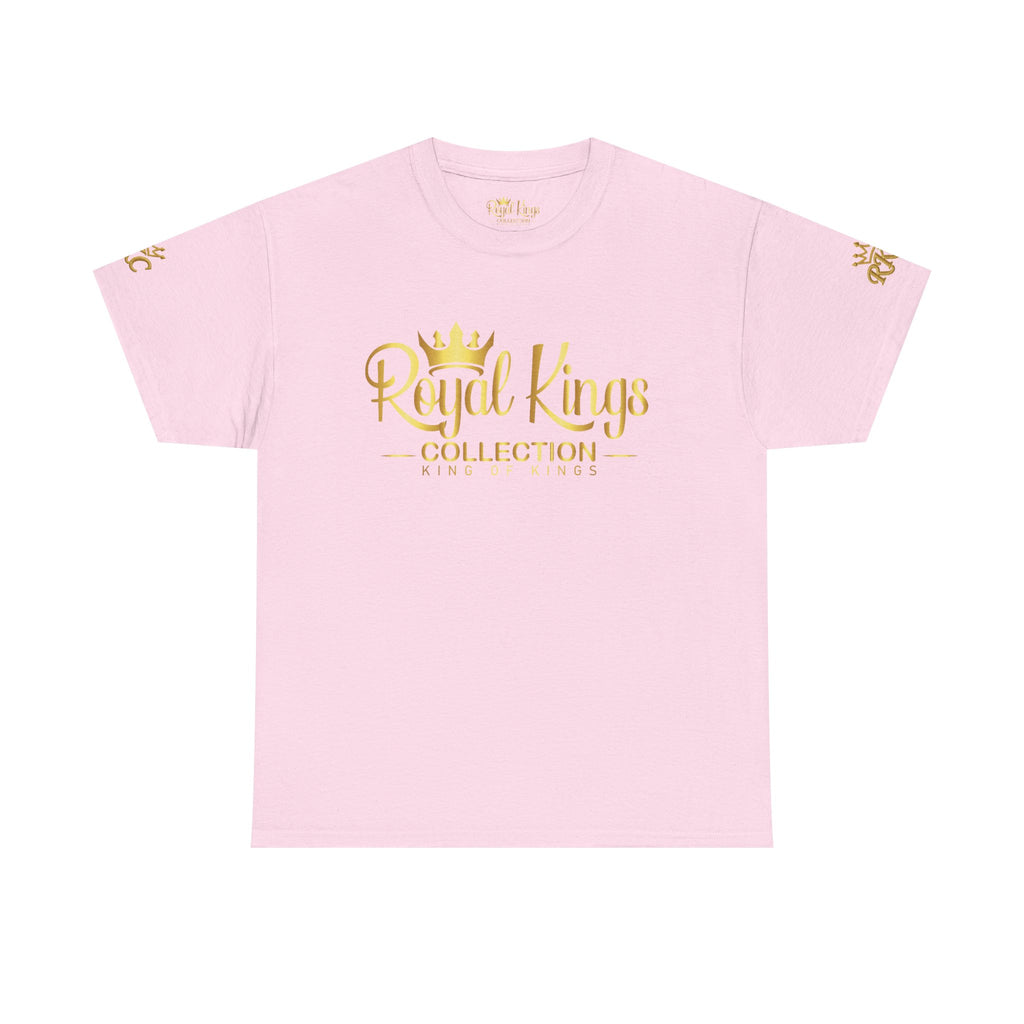 Royal Kings Collection Unisex Crown Sleeves Signature Tee | Heavy Cotton T-Shirt