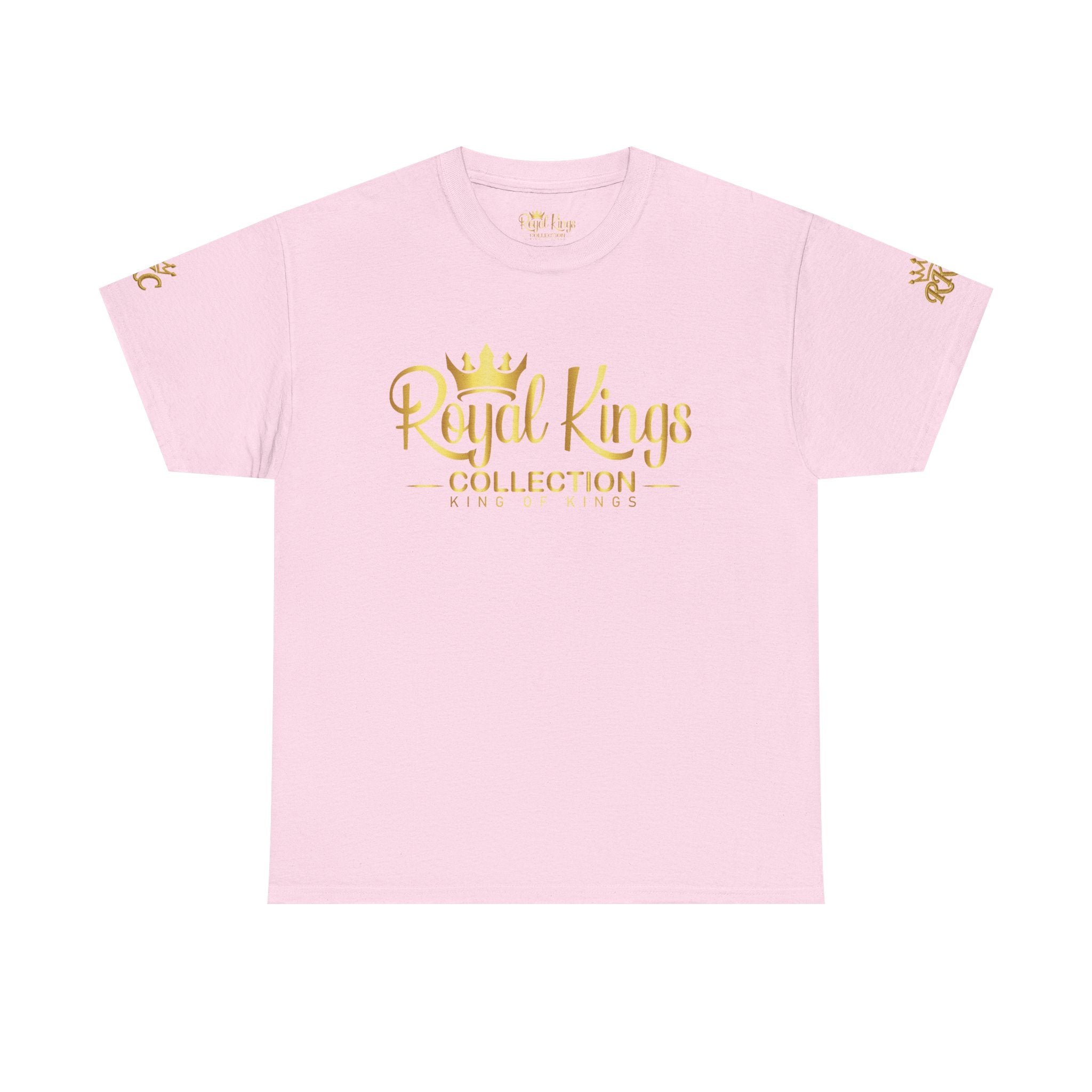 Royal Kings Collection Unisex Crown Sleeves Signature Tee | Heavy Cotton T-Shirt
