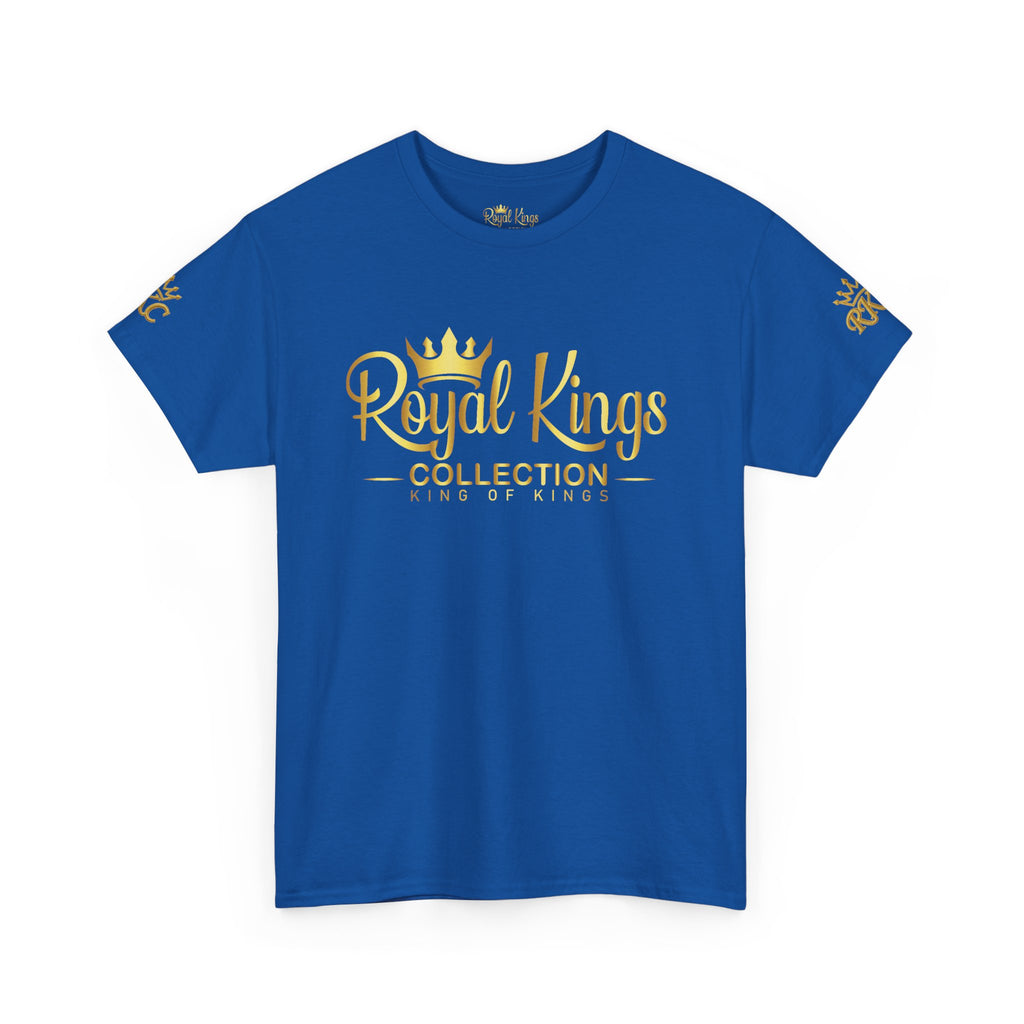 Royal Kings Collection Unisex Crown Sleeves Signature Tee | Heavy Cotton T-Shirt