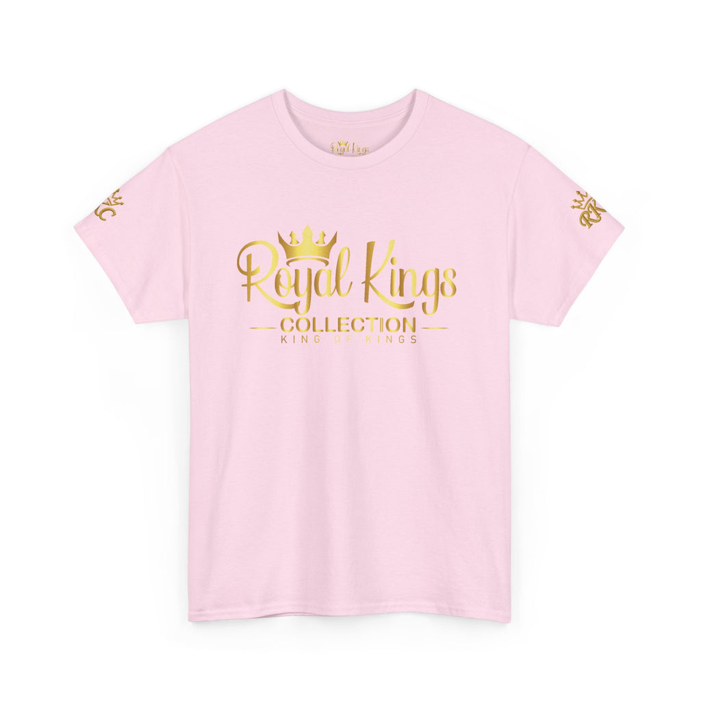 Royal Kings Collection Unisex Crown Sleeves Signature Tee | Heavy Cotton T-Shirt