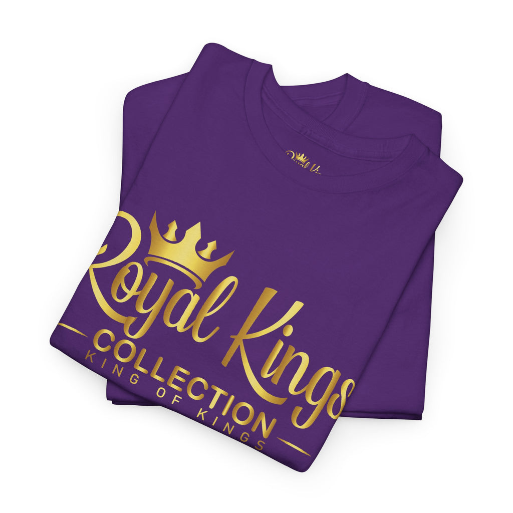 Royal Kings Collection Unisex Crown Sleeves Signature Tee | Heavy Cotton T-Shirt