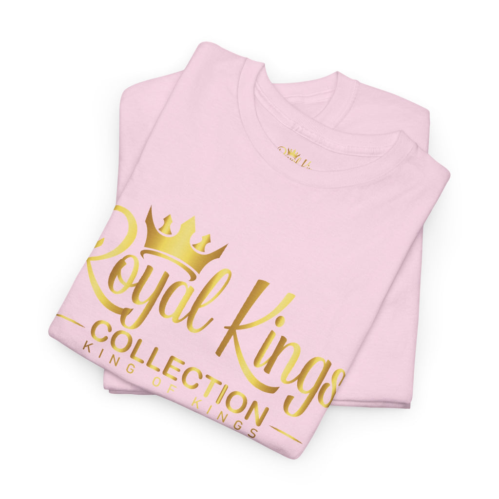 Royal Kings Collection Unisex Crown Sleeves Signature Tee | Heavy Cotton T-Shirt