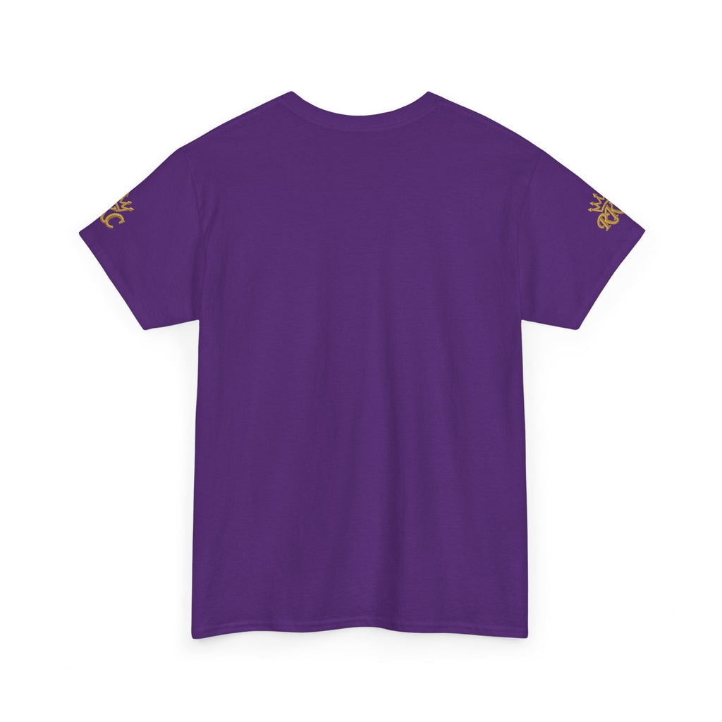 Royal Kings Collection Unisex Crown Sleeves Signature Tee | Heavy Cotton T-Shirt