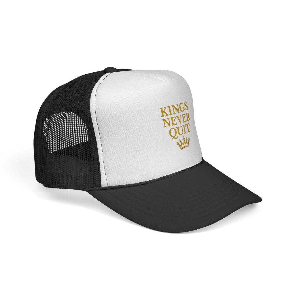Kings Never Quit Crown Two-Tone Trucker Hat | Royal Kings Collection Adult Unisex Hat