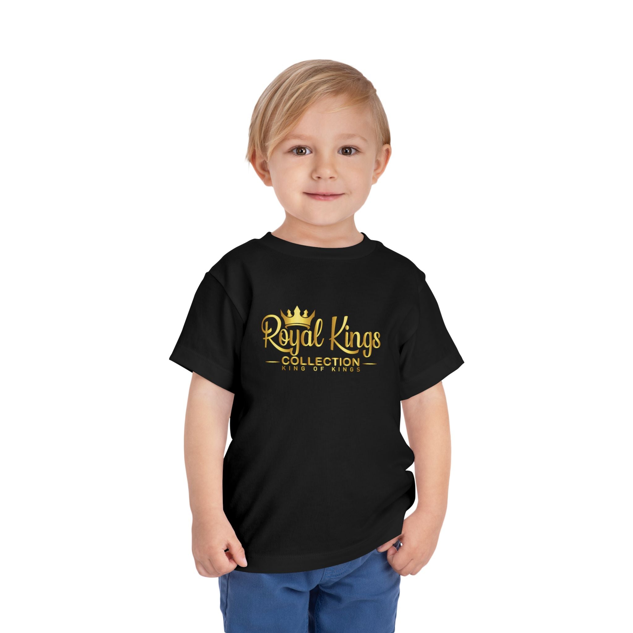Royal Kings Collection Toddler Signature Tee | Little Kings Gold Logo Shirt