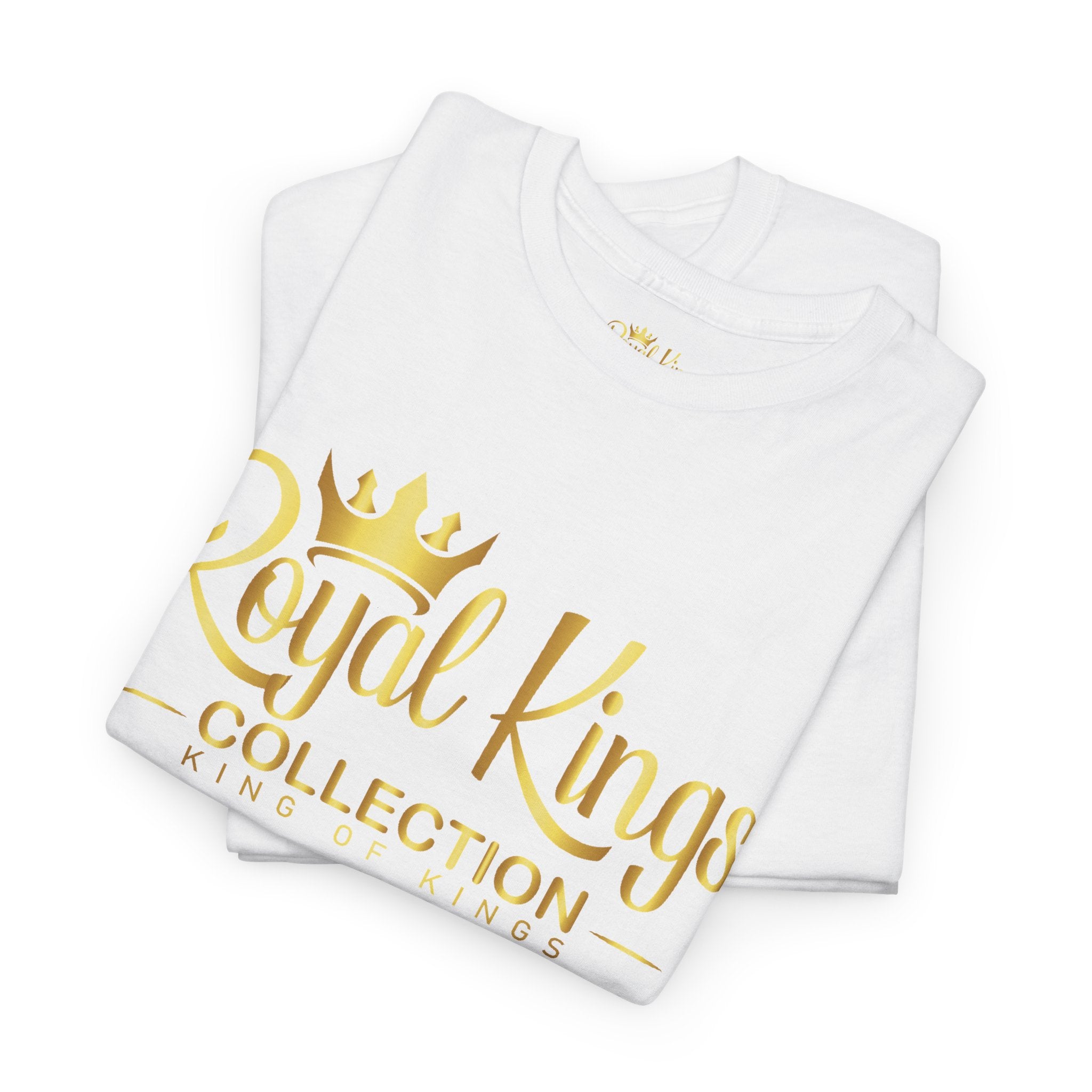 Royal Kings Collection Unisex Crown Sleeves Signature Tee | Heavy Cotton T-Shirt