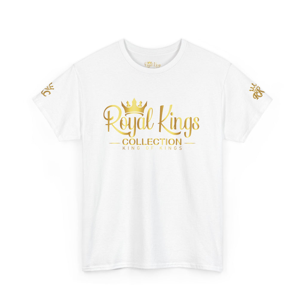 Royal Kings Collection Unisex Crown Sleeves Signature Tee | Heavy Cotton T-Shirt