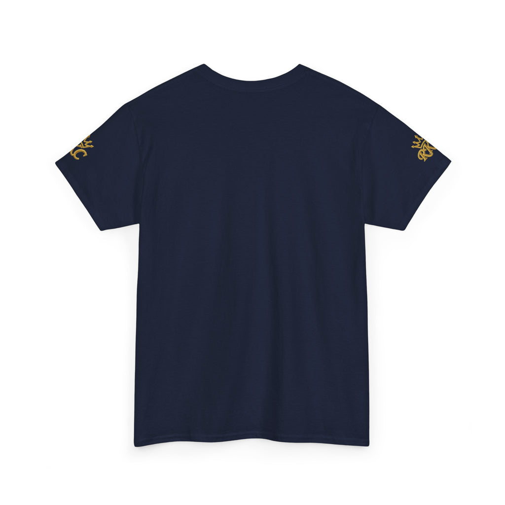 Royal Kings Collection Unisex Crown Sleeves Signature Tee | Heavy Cotton T-Shirt