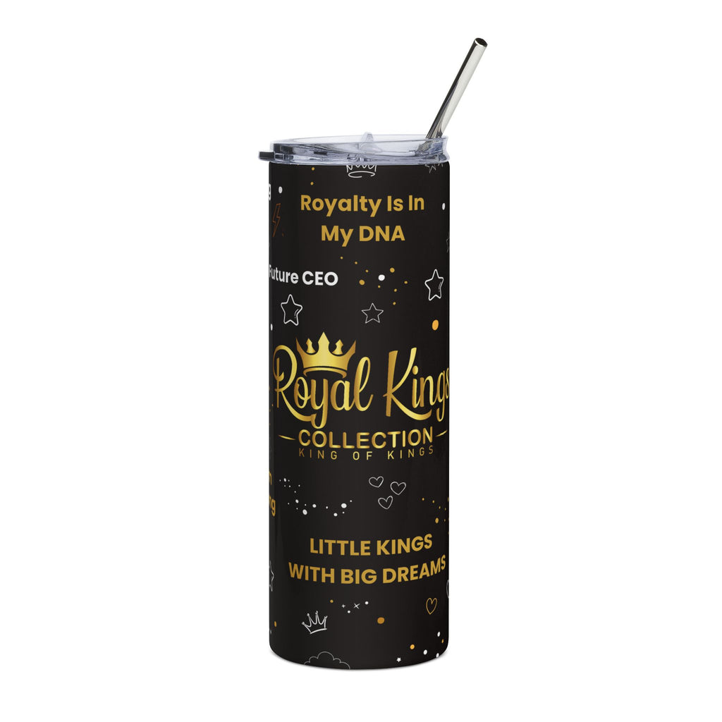 Royal Kings Collection Little Kings 20oz Stainless Steel Tumbler | Black Affirmation Cup