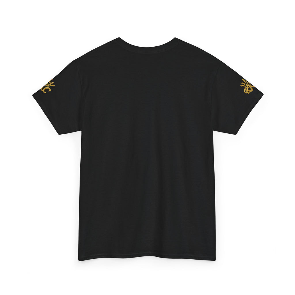 Royal Kings Collection Unisex Crown Sleeves Signature Tee | Heavy Cotton T-Shirt