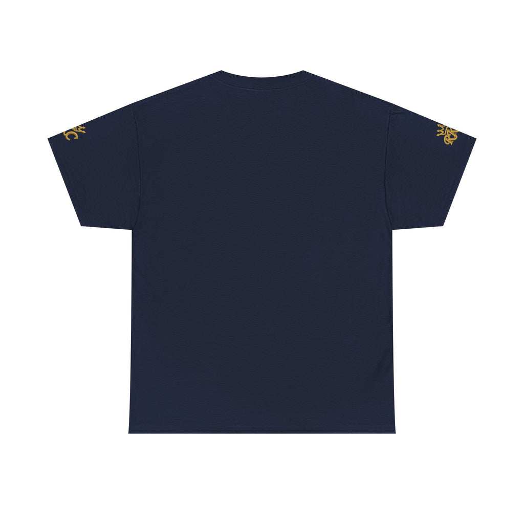 Royal Kings Collection Unisex Crown Sleeves Signature Tee | Heavy Cotton T-Shirt